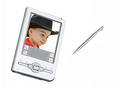 Digital PDA Camera & Stylus Over White With Screen Shot Of Toddl