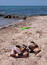 Sandals on the beach