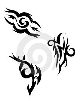 Free Tribal Tattoos on Stockfoto  Set Of Tribal Tattoo Elements  Bild  10621760