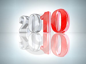 New Year 2010 Background Free Stock Image