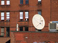 Satellite on brick