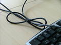 Keyboard with a cable