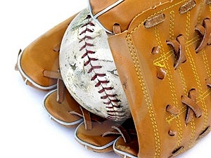 Stock Image: Ball And Glove #2 Picture. Image: 168451