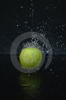 Apple Splash Free Stock Photography