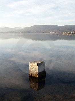 brick in water