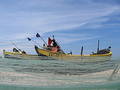 Boat ad fishing nets