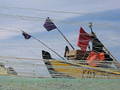 Boat ad fishing nets