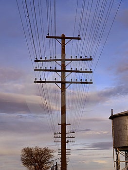 Telegraph Line Royalty Free Stock Photos - Image: 2164218