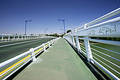 Abstract Bridge over river in Seville, southern Spain