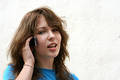 Teenage girl on the phone
