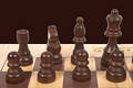 Close up of a chess set