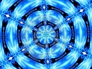 Stock Photo - Blue Kaleidoscope