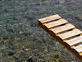 Gangway over sea