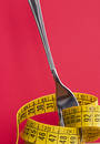 Stock Photography: Close Up Of A Fork With Centimeter Picture. Image: 244732