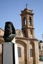 Monument near a church