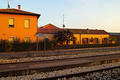 Empty railway station