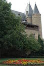 Castle and flowers