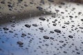 Water drops on car