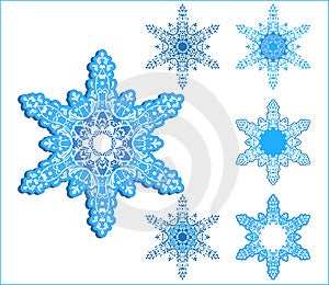 Free Stock Photo - Vector snowflakes