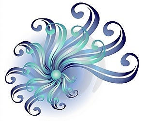 Blue Swirls Clipart