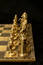Brass chess pieces
