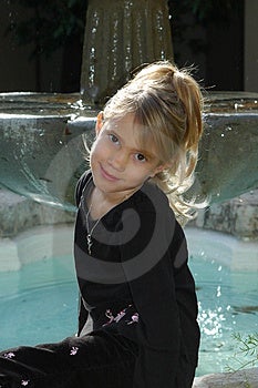 Beautiful Little Girl Stock Photo