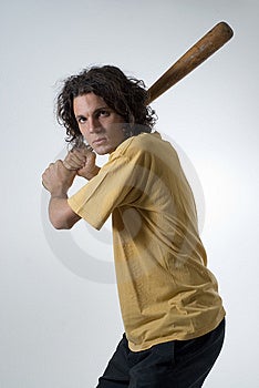 Holding Baseball Bat