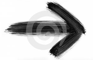 Stock Photo - Black Painted Element