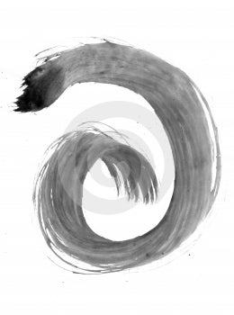 Stock Image - Black Painted Element