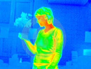 Stock Images - Thermograph-girl reading