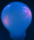 Blue light bulb