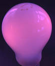 Purple light bulb
