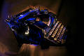Antique black typewriter  painted with light.
