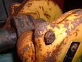 Close-up of old factory appliance