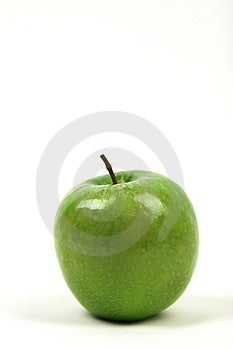 Jablko proti biely kopírovať priestor.