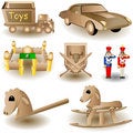 Toy icons 2 free stock image