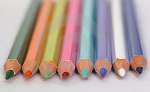 Sada farebné ceruzky, ktorá moje deti ich používať denne.