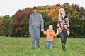 Autumn family walk free stock photo
