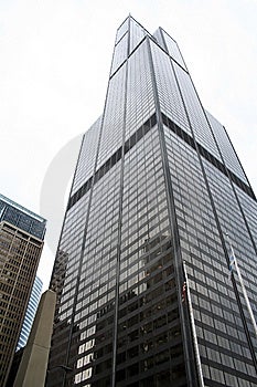 Obrovský mrakodrap v centru Chicaga používané pro kanceláře.