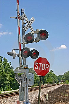 Railroad Crossing Gate Royalty Free Stock Photos - Image: 14971178