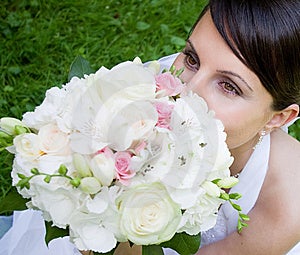 Happy bride Royalty Free Stock Image