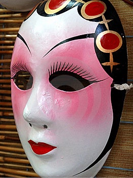 Peking opera maska v čínskej prvok obchodu.