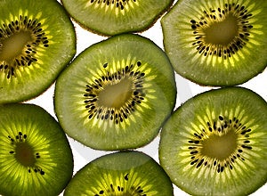 Fette di Kiwi con Luce Posteriore.