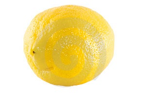 De limón aislado sobre fondo blanco.