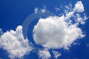 Blue sky and white clouds Royalty Free Stock Photography Blue sky and white clouds Royalty Free Stock Photography