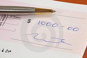 one thousand dollar check one thousand dollar check