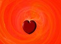 Fractal valentine heart free stock photo