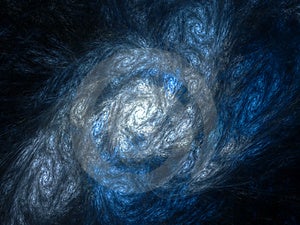 Azul espiral es un computadora generado imagen elegante diseno.