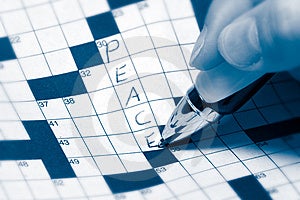 Peace Crossword Free Stock Image