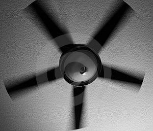 Čierna a biela fotografia moderný štýl ventilátor.
